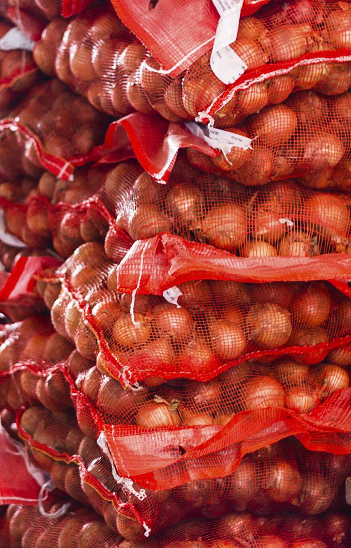 25kg & 50kg Red Mesh Bags